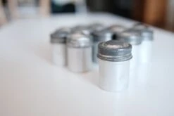 Vintage Kodak Metal Film Canisters - Silver